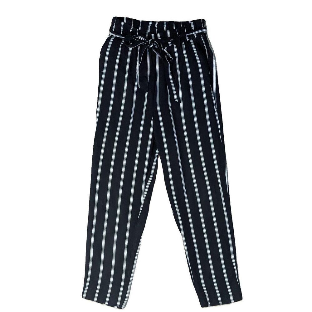H-m Women's Black and White Trousers